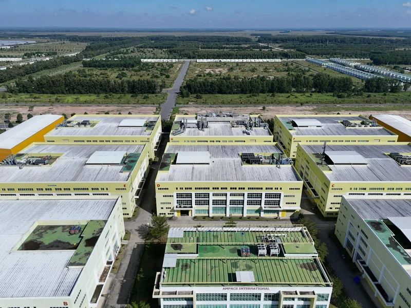 Aerial view of the Binh Duong industrial zone